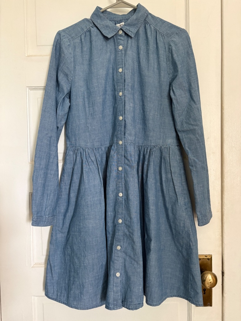 J. Crew Factory Chambray Shirt Dress - 6